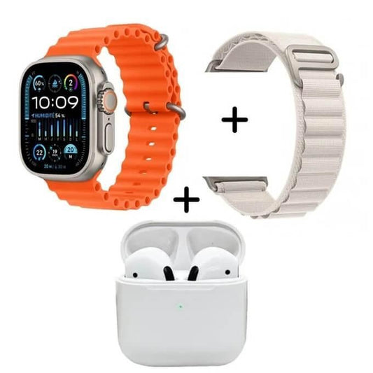 الساعة الذكية S20 Pro Max Ultra + سماعات Pro5 كل ما تحتاجه في باك واحد ذكي