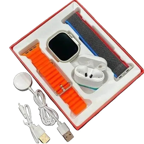 الساعة الذكية S20 Pro Max Ultra + سماعات Pro5 كل ما تحتاجه في باك واحد ذكي